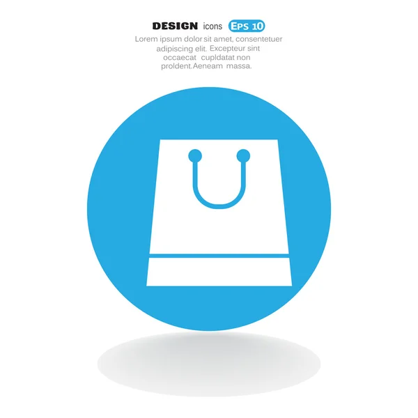 Sac en papier - concept de shopping — Image vectorielle