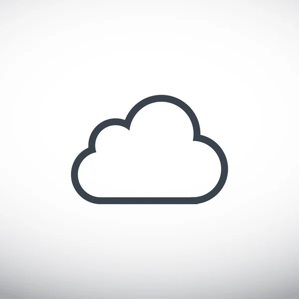 Nube icono web — Vector de stock