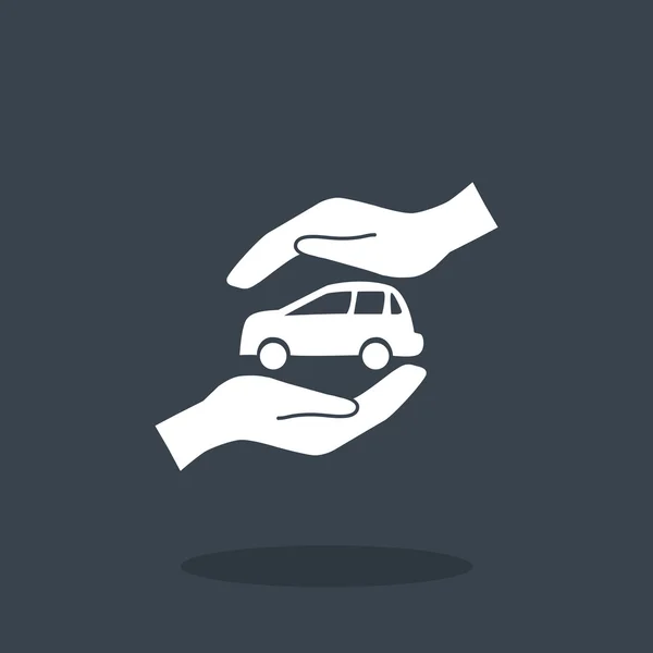 Auto verzekering web pictogram — Stockvector