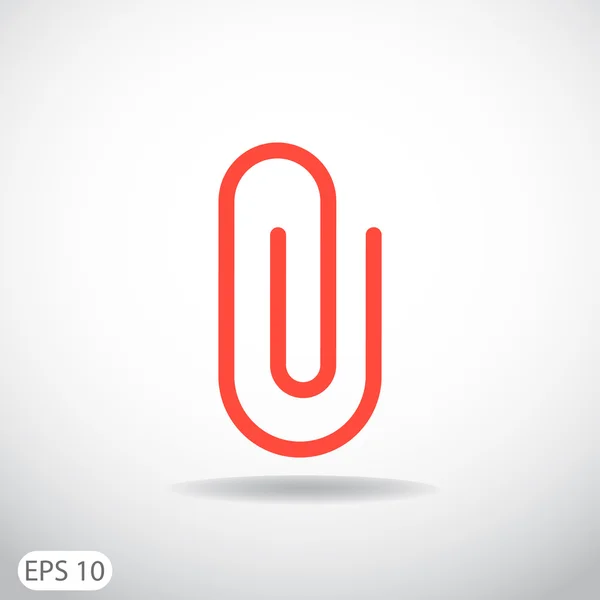 Clip de papel icono — Vector de stock