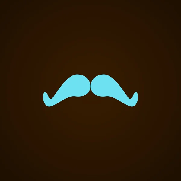 Icono de bigote retro — Vector de stock