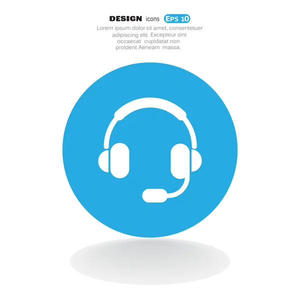 Kulaklıklar web simgesi — Stok Vektör