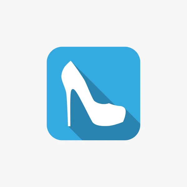 Female shoe web icon — Stock Vector