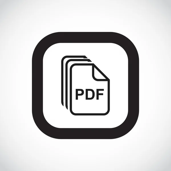 Dateien pdf einfaches Web-Symbol — Stockvektor