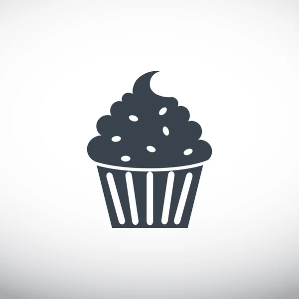 Cupcake εικονίδιο web — Διανυσματικό Αρχείο