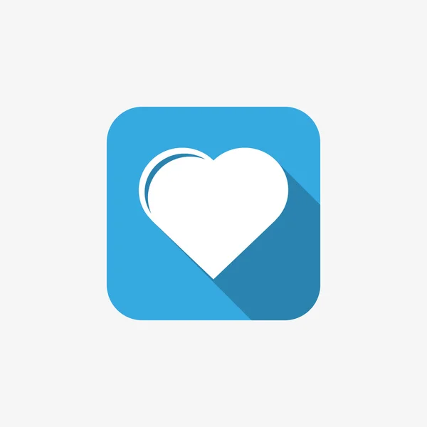 Icona web cuore semplice — Vettoriale Stock