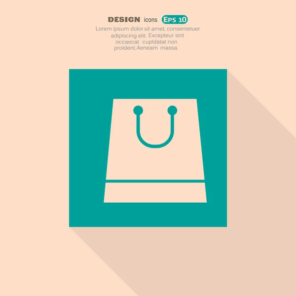 Bolsa de papel - concepto de compra — Vector de stock