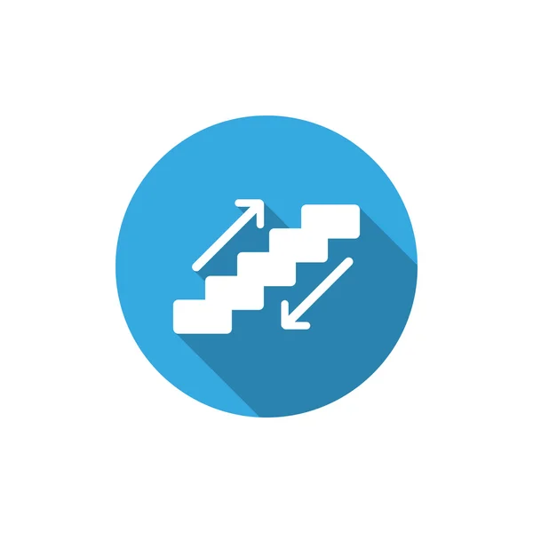 Staircase, web icon — Stock Vector