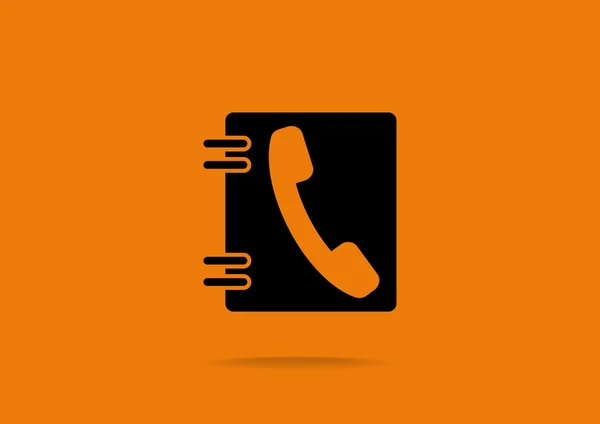 Teléfono contactos icono web — Vector de stock