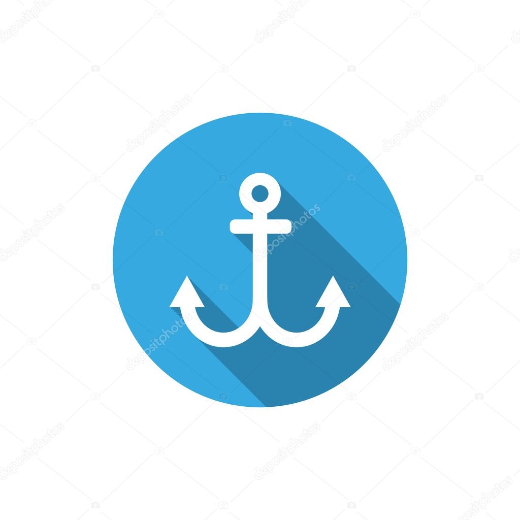 Simple anchor web icon