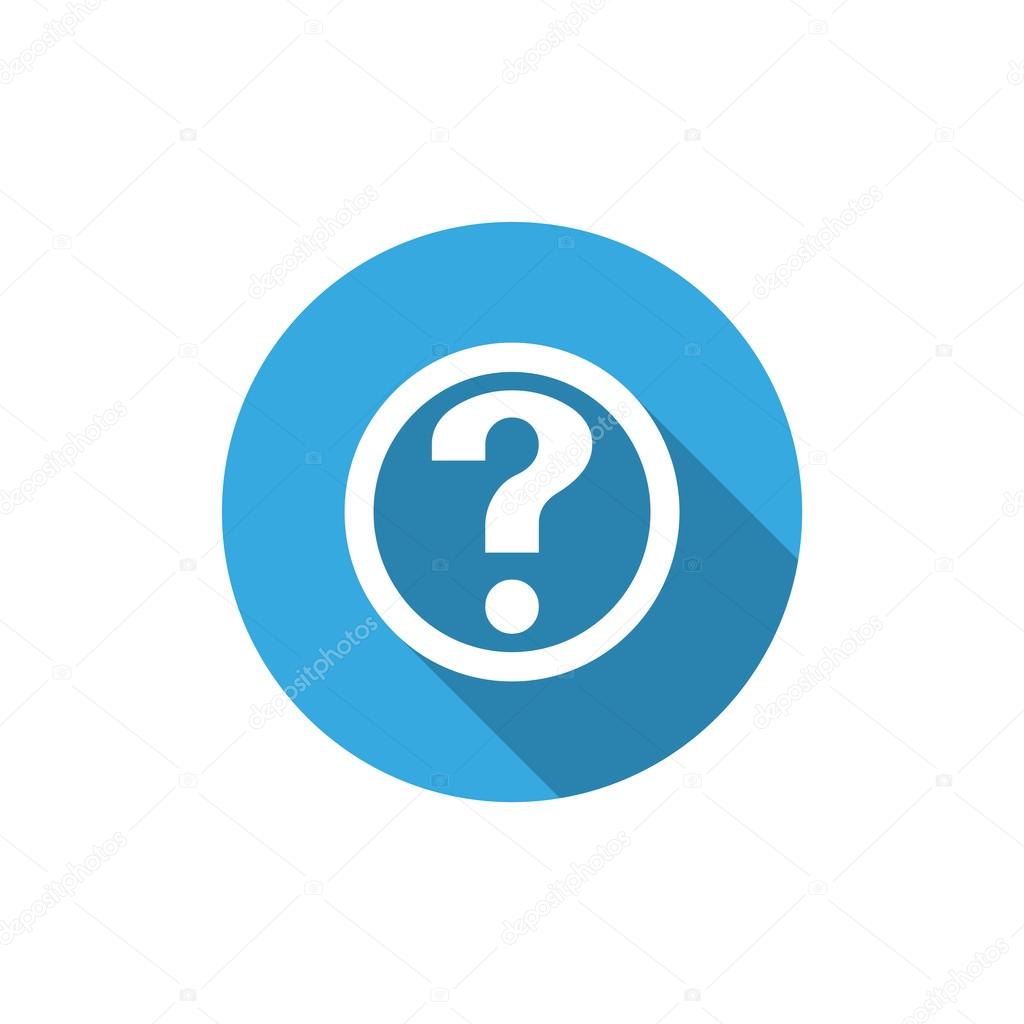Question mark in circle web icon