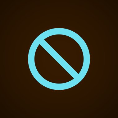 yasak işareti, web simgesi.