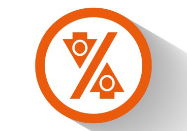 Yüzde işareti ile okları