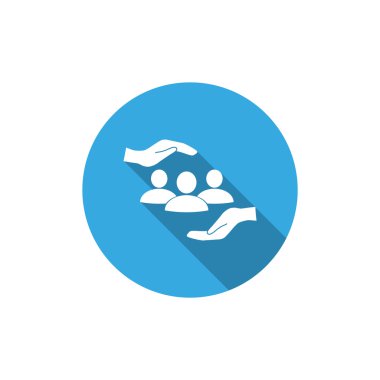 Grup insanlar ve eller simgesini