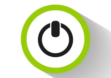 Güç buttton basit web simgesi