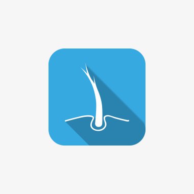 Hasarlı saçın web simgesi