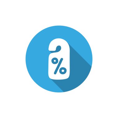 Etiket asılı üzerinde yüzde simgesi