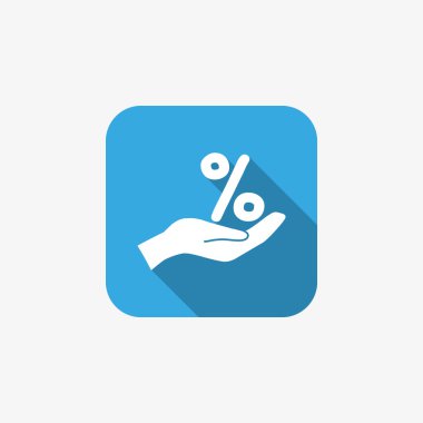 İnsan elindeki yüzde işareti