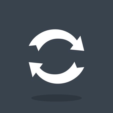 döndürme oklarını daire