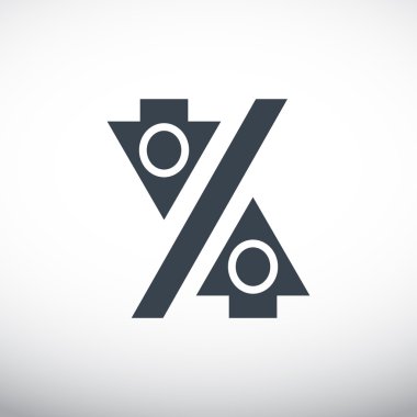 Yüzde işareti ile okları