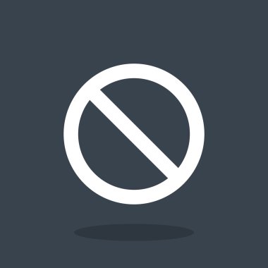 yasak işareti, web simgesi.