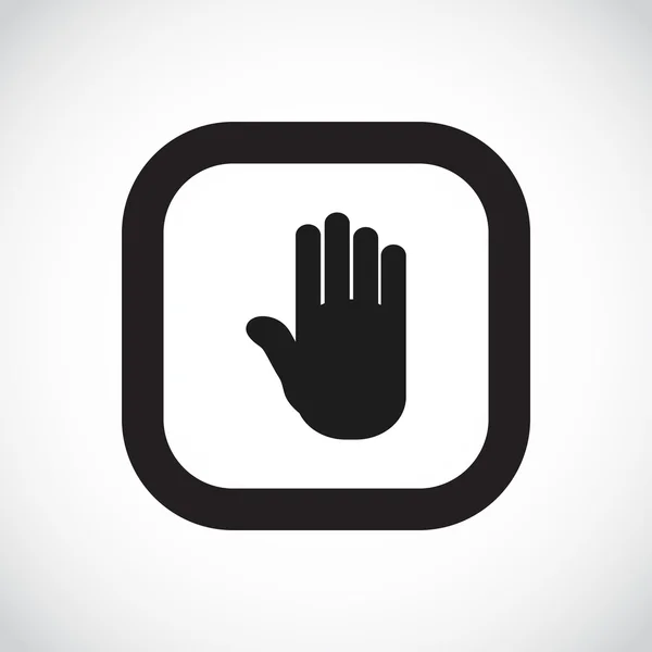 Icono web de palma abierta — Vector de stock