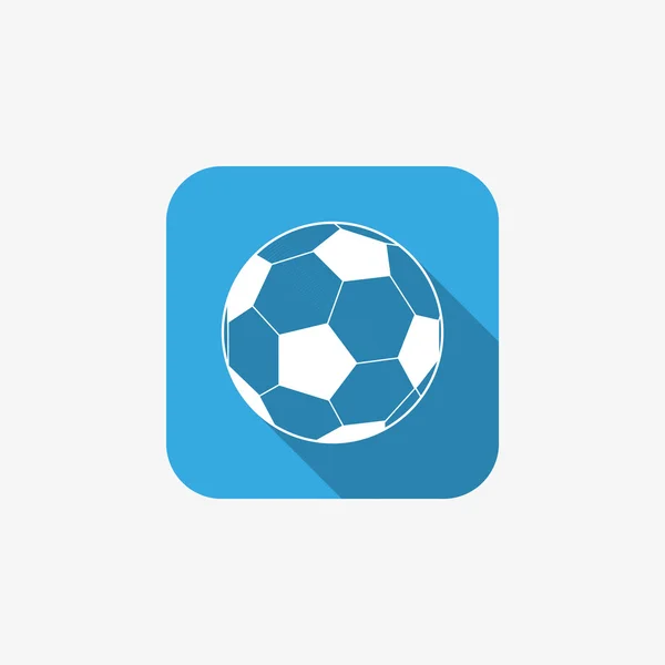 Ilustración web pelota de fútbol — Vector de stock