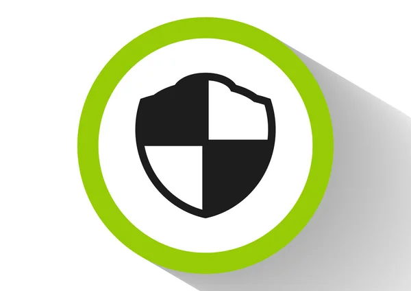 Escudo signo de protección icono web — Archivo Imágenes Vectoriales