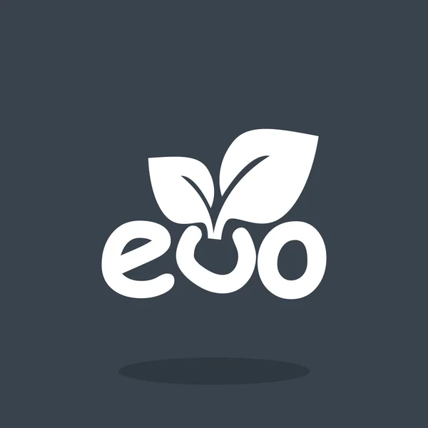 Sprout eco tecken spindelväv ikonen — Stock vektor