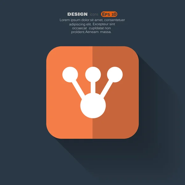 分子化合物の web アイコン — ストックベクタ