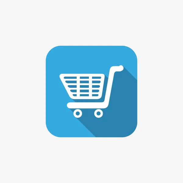 Carrito de compras icono web simple — Vector de stock