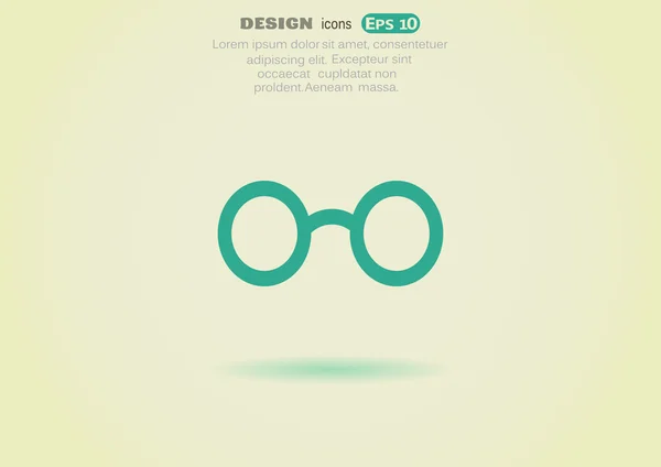 Eyeglasses web icon — Stock Vector