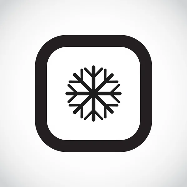 Copo de nieve icono web simple — Vector de stock