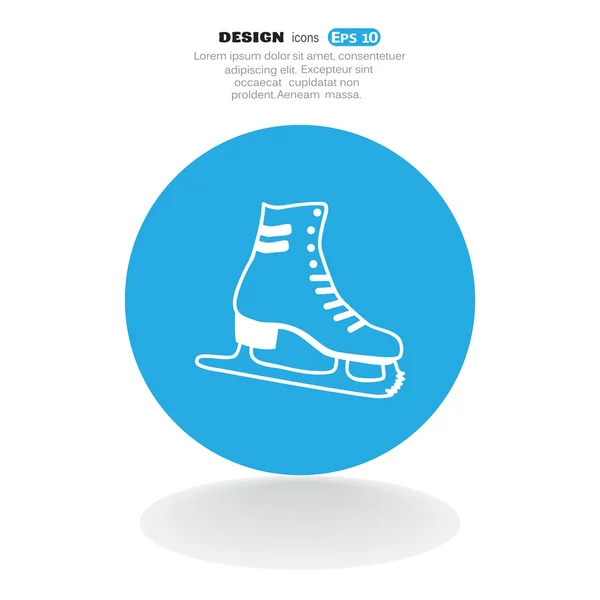 Skate, web icon — Stock Vector