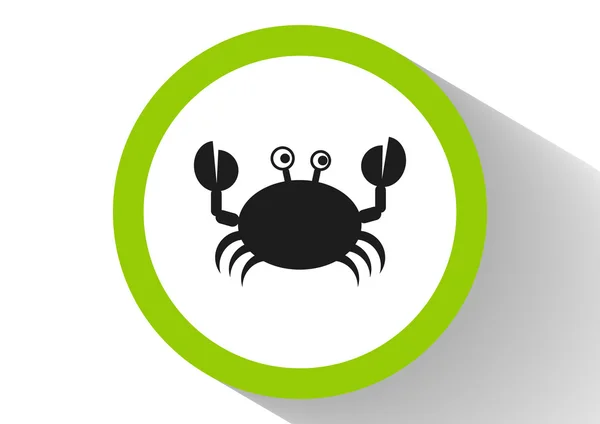 Krab web pictogram — Stockvector