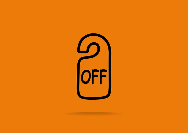 Sign off Web icon — Stock Vector