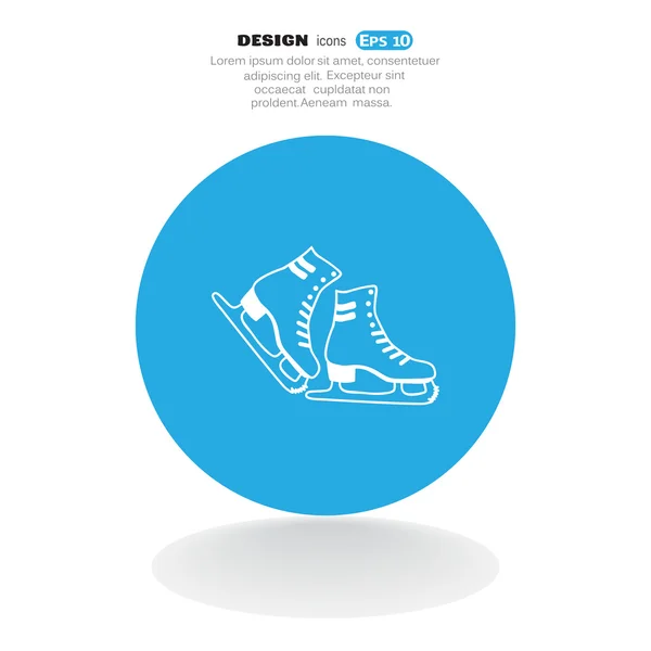 Skate zapatos icono web — Archivo Imágenes Vectoriales