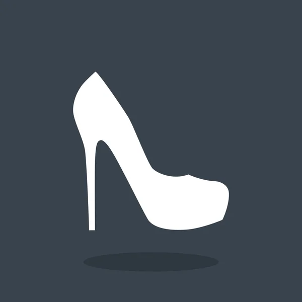 Chaussure femme, icône web — Image vectorielle