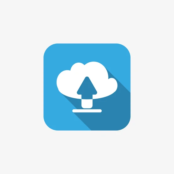 Cloud bestand upload symbool — Stockvector