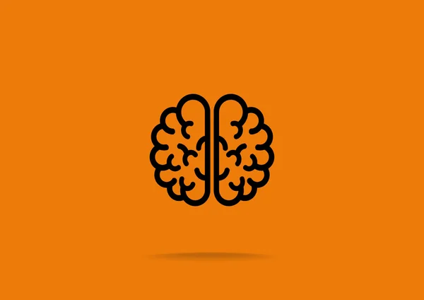 Cerebro icono web — Vector de stock