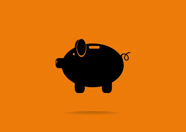 Piggy web icon — Stock Vector