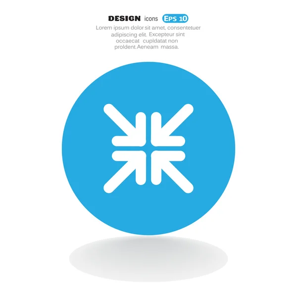 Flechas icono web — Vector de stock