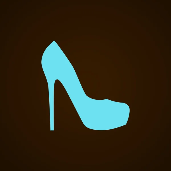 Női cipő, pókháló ikon — Stock Vector