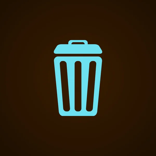 Basura puede icono — Vector de stock