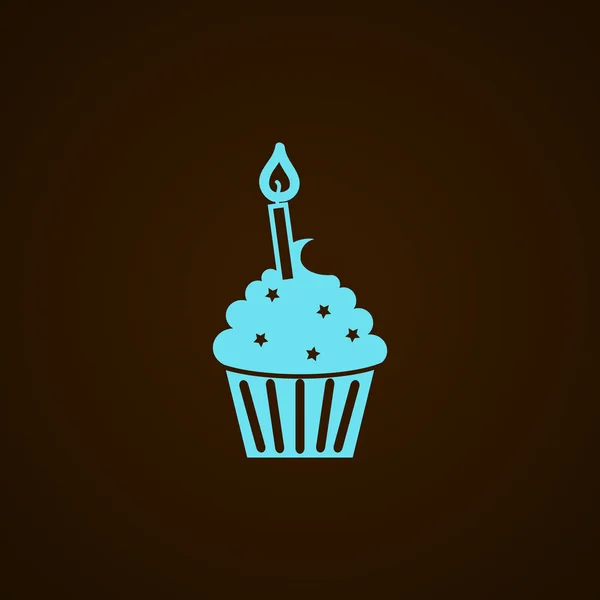 Cupcake web icon — Stock Vector