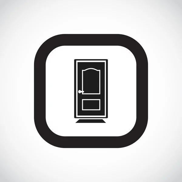 Icône porte fermée — Image vectorielle