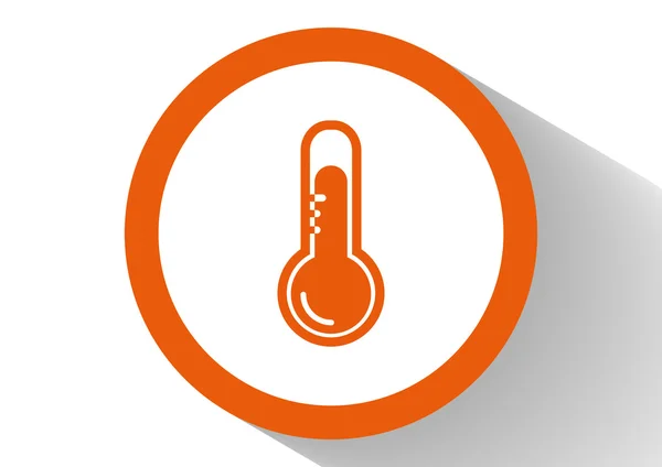 Thermometer web pictogram — Stockvector