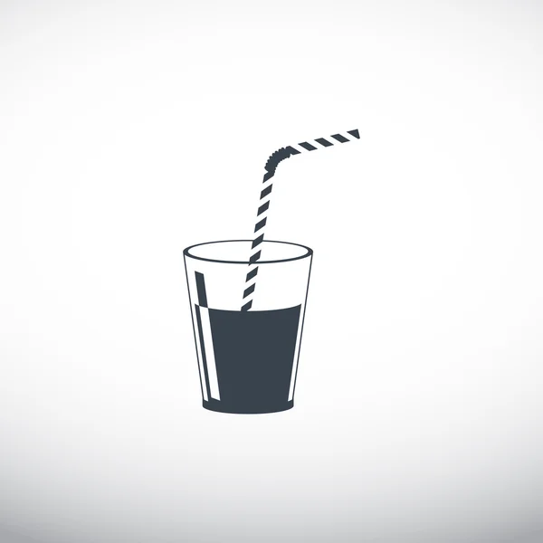 Kubek z orzeźwiający napój ikona — Wektor stockowy