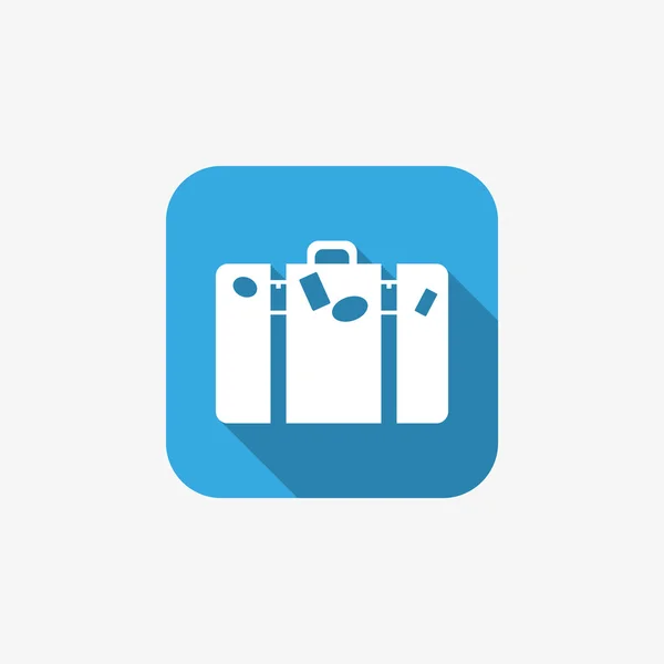 관광 여행 가방 간단한 웹 아이콘 — 스톡 벡터