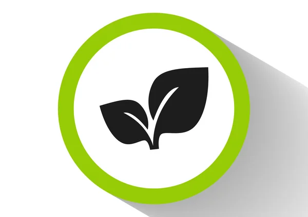 Sprout eco sinal web ícone —  Vetores de Stock